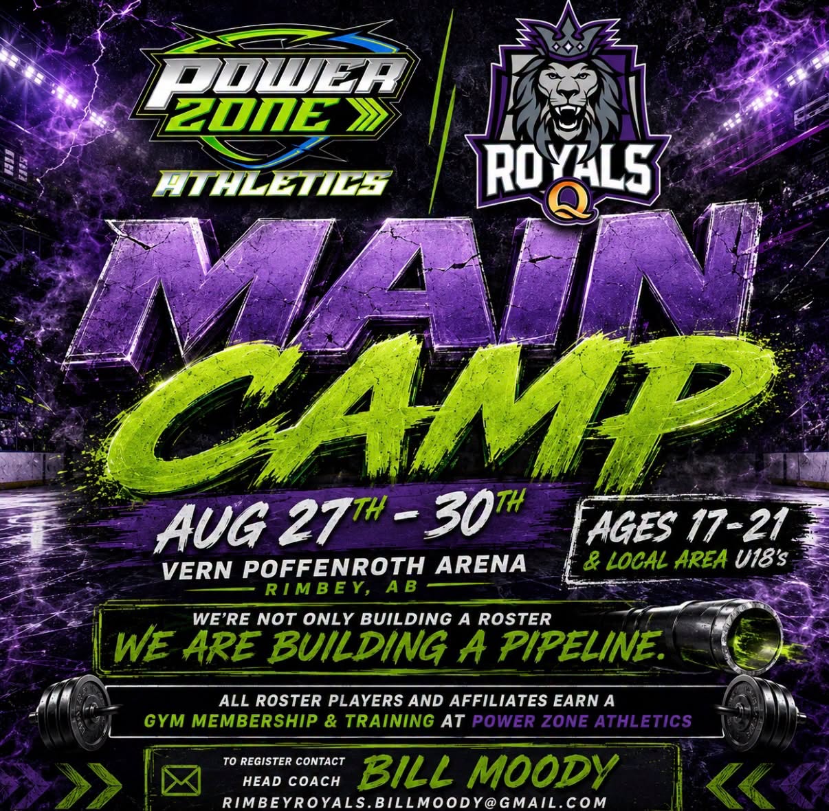 Rimbey Royals camp poster
